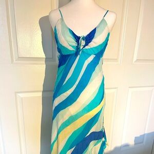 Striped Blue and White Sundress